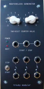 MU Module Masterclock from trouby modular