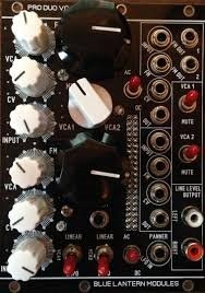 Eurorack Module Pro DUO VCA from Blue Lantern Modules