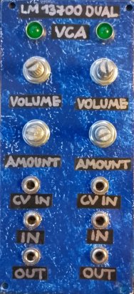 Eurorack Module VCA LM13700 Dual from Other/unknown