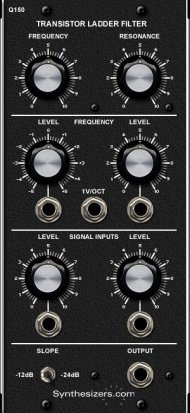 MU Module Q150 Transistor Ladder Filter (VCF) from Synthesizers.com