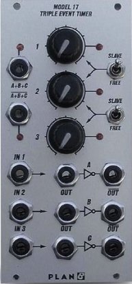 Eurorack Module Model 17 Triple Event Timer from Plan B