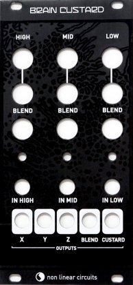 Eurorack Module Brain Custard - Magpie Modular Black Panel from Nonlinearcircuits