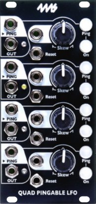 Eurorack Module Quad Pingable LFO - Black from 4ms Company