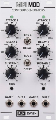 Eurorack Module MiniMod Dual Contour Generators from AJH Synth