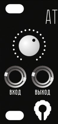 Eurorack Module "АТ" black 1U from Paratek