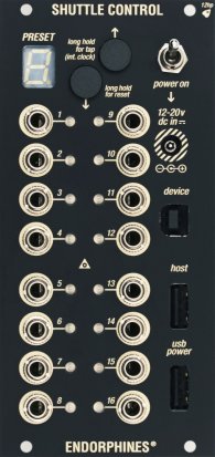 Eurorack Module Shuttle Control (black) from Endorphin.es