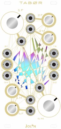 Eurorack Module TABOR - white mirror panel from Jolin