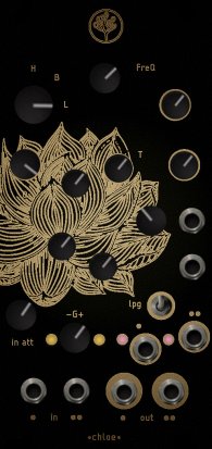 Eurorack Module chloe stereo inside tube from Bizarre Jezabel