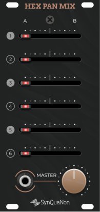 Eurorack Module SM Hex Pan Mixer from SynQuaNon