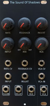 Eurorack Module The Sound of Shadows (v1 & v2) - Black Panel from Mörk Modules