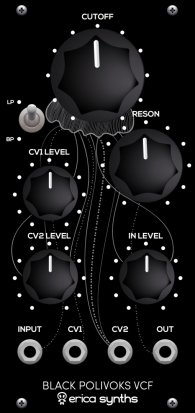 Eurorack Module Black Polivoks VCF from Erica Synths