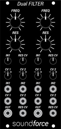 Eurorack Module Dual FILTER from SoundForce