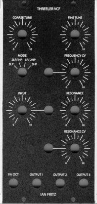 MU Module Ian Fritz Threeler Multimode Triple Tapped VCF from Bridechamber