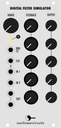 Eurorack Module Digital Filter Simulator from Nonlinearcircuits