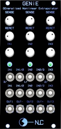 Eurorack Module Genie (black) from Nonlinearcircuits