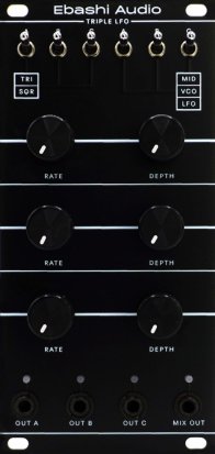 Eurorack Module Triple LFO from Ebashi Audio