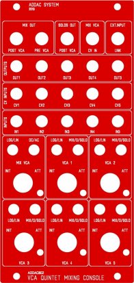 Eurorack Module ADDAC802 Quintet Mixing Console from ADDAC System