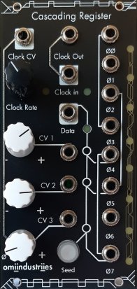 Eurorack Module Cascading Register from Omiindustriies