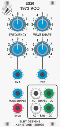 Eurorack Module ES20 - 1973 VCO from Elby Designs