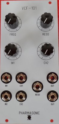 Eurorack Module VCF-101 (aluminum panel version) from Pharmasonic