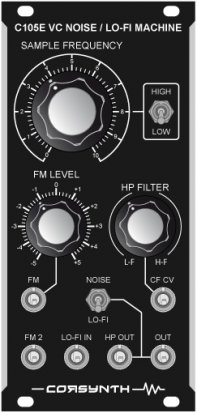 Eurorack Module C105E VC Noise / Lo-Fi Machine from Corsynth