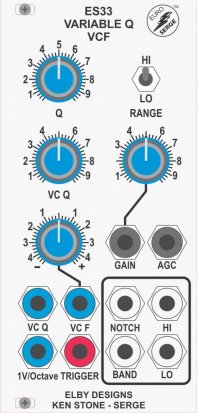 Eurorack Module ES33-VCFQ from Elby Designs