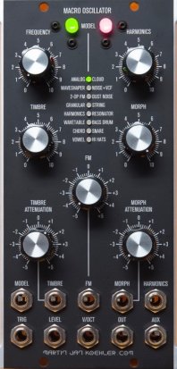 MU Module Macro Oscillator based on "Plaits" from martinjankoehler.com