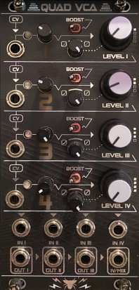 Eurorack Module Intellijel Quad VCA (Audio Parasites Black Panel) from Other/unknown