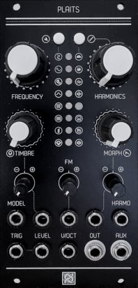 Eurorack Module Plaits (black panel) from Antumbra