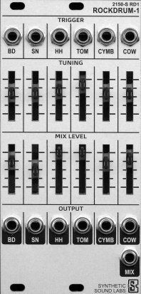 Eurorack Module RockDrum1 from Synthetic Sound Labs