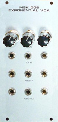 Eurorack Module MSK 006 Exponential VCA from North Coast Synthesis