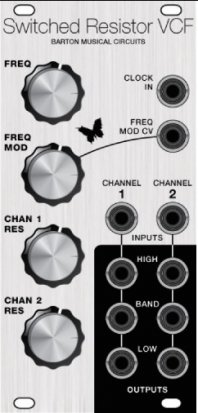 Eurorack Module BMC034 Switched Resistor VCF (clarke robinson panel) from Barton Musical Circuits