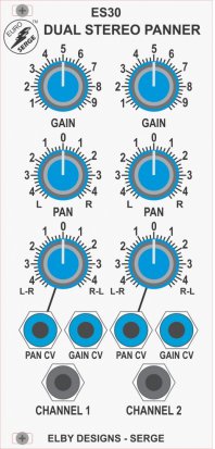 Eurorack Module ES30 Stereo Panner from Elby Designs