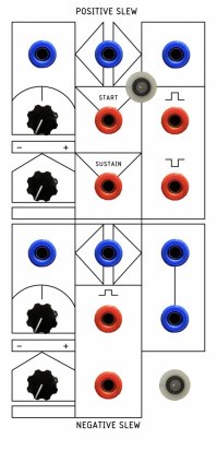 Serge Module Positive / Negative Slew from Prism Circuits