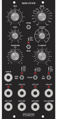 MU Module Modcan Quad LFO 61B - MU Panel from Other/unknown