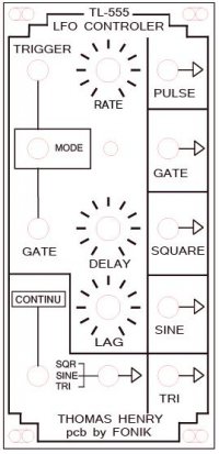 Eurorack Module Thomas Henry TL555 LFO Controller from Other/unknown