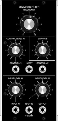 MU Module Yusynth Minimoog VCF from YuSynth