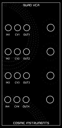 Eurorack Module Quad VCA from Cosmic Instruments