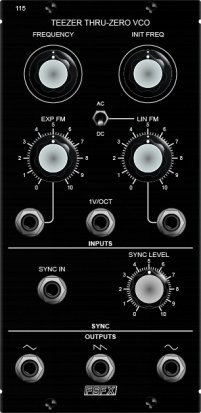 MU Module FSFX 115: Teezer Thru-Zero VCO from Free State FX