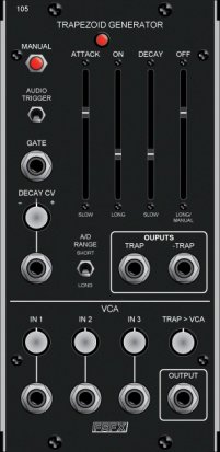 MU Module FSFX 105: Trapezoid Generator / VCA from Free State FX