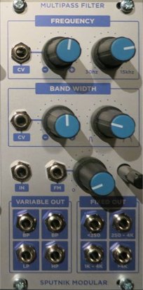 Eurorack Module Multipass Filter from Sputnik Modular