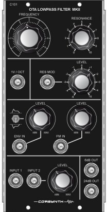 MU Module C101 OTA Lowpass Filter MKII from Corsynth