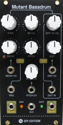 Eurorack Module Mutant Bassdrum DIY from Hexinverter Électronique