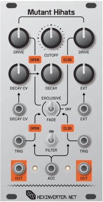 Eurorack Module Mutant Hihats (Original) from Hexinverter Électronique