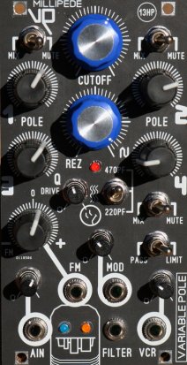 Eurorack Module Millipede VP VCF from Blue Lantern Modules