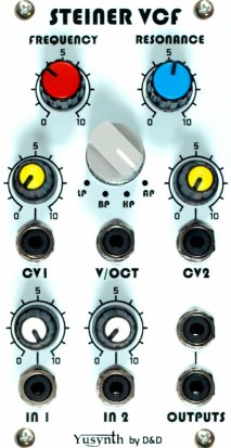 Eurorack Module Yusynth Steiner VCF from D&D Modules