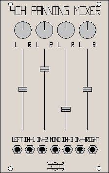 Eurorack Module Xanu 4-Channel Panning Mixer from Other/unknown