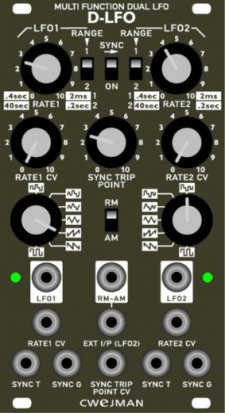 Eurorack Module D-LFO from Cwejman