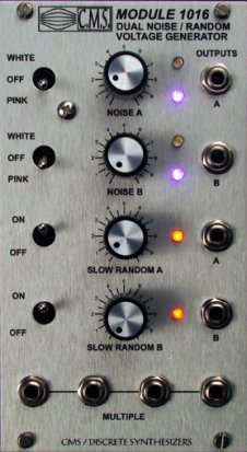 Eurorack Module 1016 Dual Noise / Random Voltage Generators from CMS