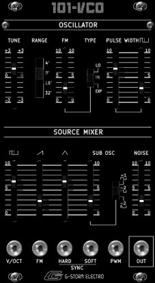 Eurorack Module Electro 101 VCO from G-Storm Electro